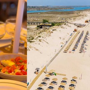 bom azeite rima com frescas saladas de verão
